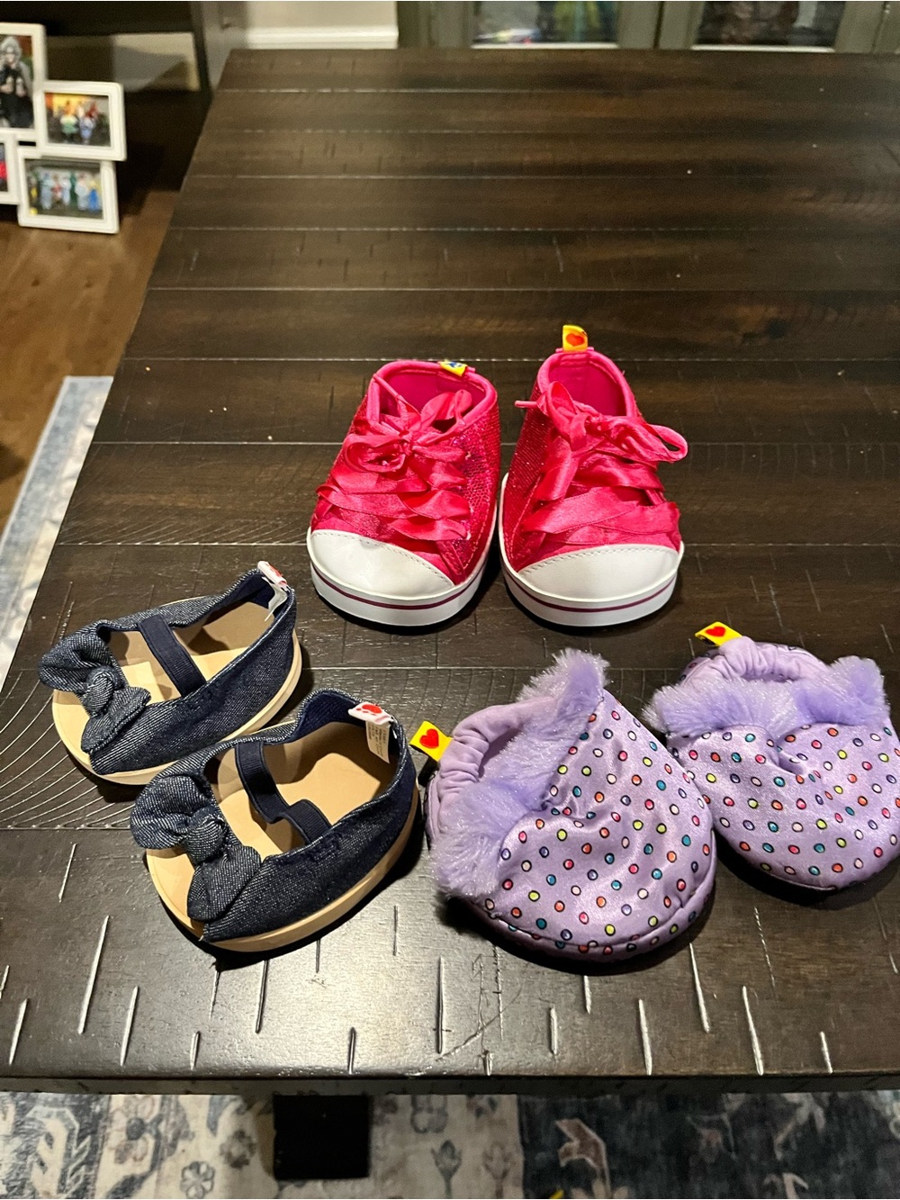 Build-a-bear BABW clothes lot of shoes Pink Slip-On Sneakers - slippers, sandals